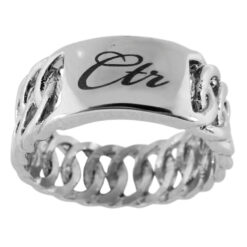 J193  "Braid"  Stainless Steel CTR Ring