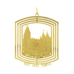 C33 Salt Lake Temple Ornament 24kt Gold Plate