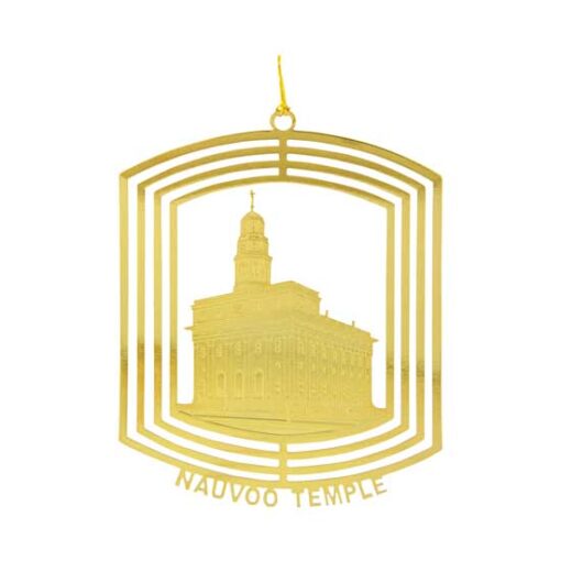 C36 Nauvoo Temple Ornament 24kt Gold Plate