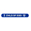 Slap Bracelet “I am a Child of God” Robot Blue C41B