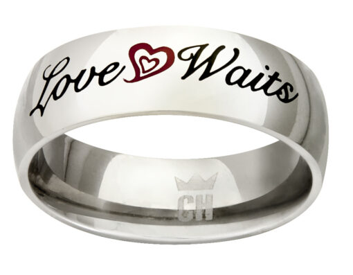 CH3 "True Love Waits" Stainless Steel CTR Ring