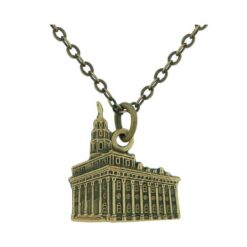 J108AG Nauvoo Temple Necklace Antique Gold