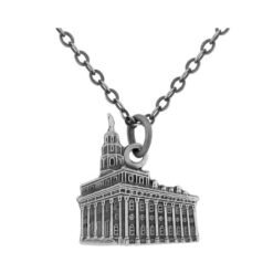 J108AS Nauvoo Temple Necklace Antique Silver