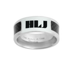 J113S  "Spanish Titan" Titanium wCarbon Fiber inlay HLJ Ring