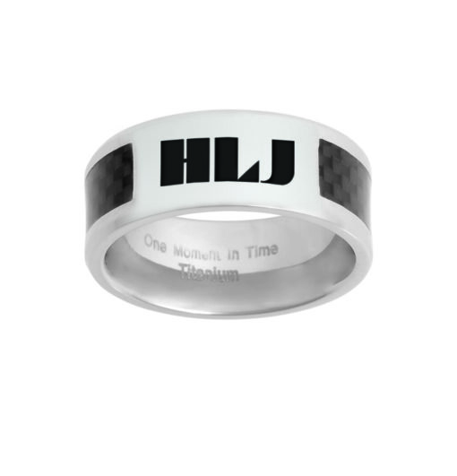 J113S  "Spanish Titan" Titanium wCarbon Fiber inlay HLJ Ring