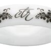 J128 "Heavenly Flower" CTR w/Flowers White Diamond Ceramic