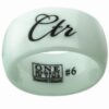 J179 – "Allure" White Diamond Ceramic CTR Ring Wide