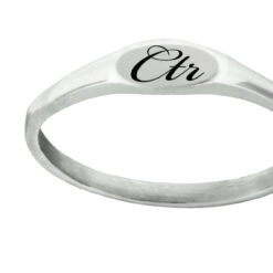 J183 "Pixi" Stainless Steel CTR Ring Flat Top