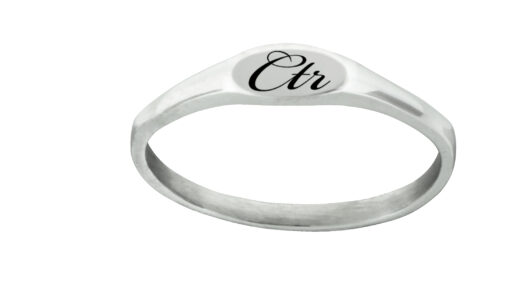 J183 "Pixi" Stainless Steel CTR Ring Flat Top