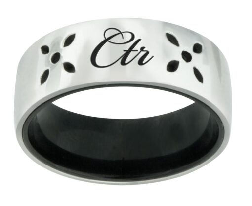 J189 "Sparks" Stainless Steel CTR Ring