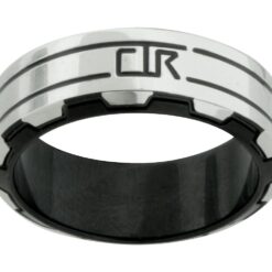 J190  "Gear" Stainless Steel CTR Ring