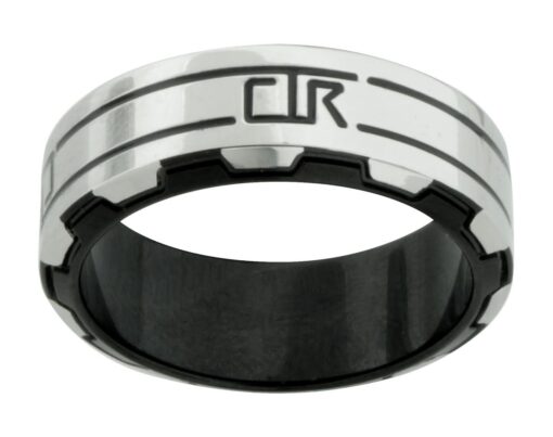 J190  "Gear" Stainless Steel CTR Ring