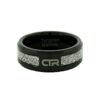 J194 - CTR Ring "Cosmos" Tungsten Carbide with Imitation Meteori