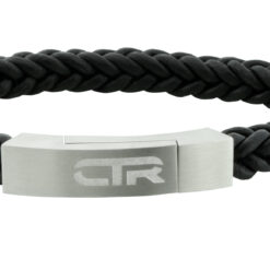 L3  Leather CTR Bracelet W/Stainless Steel Parts