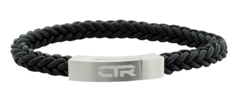 L3  Leather CTR Bracelet W/Stainless Steel Parts