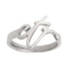 J103 Cursive CTR Ring Small