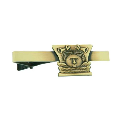 J11TB Sunstone Tiebar Antique Gold