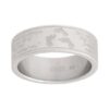 J127 "Footprints" Stainless Steel Ring (New)