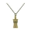 J13 Nauvoo Pillar Necklace Antique Gold Plate