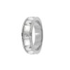 J162 CTR Ring "“Glimmer” Stainless Steel with White CZ Stones