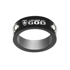 J168 CTR Ring “Armor of God” Stainless Steel Ring