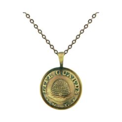 J22 Nauvoo Legion Button Necklace Antique Gold