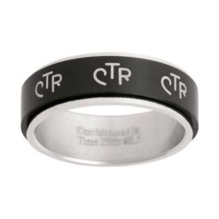 J38B CTR Spinner Ring Wide Black