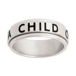 J43 "I Am A Child Of God" Spinner Ring Narrow