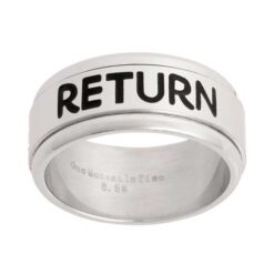 J44W "RETURN WITH HONOR" Spinner Ring Wide