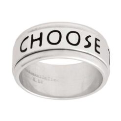 J47W "CHOOSE THE RIGHT" Spinner Ring Wide