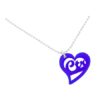 K10  Necklace "CTR Love Heart" Blue, Green,  K10