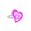 K4   "CTR Love" Pinch fit CTR Ring Adjustable